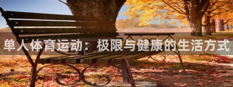 678体育app：单人体育运动：极限与健康的生活方式